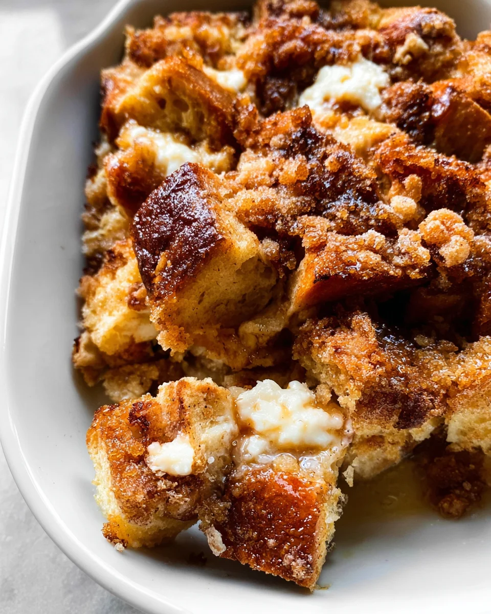 Baked Cream Cheese French Toast Casserole 18 Baked