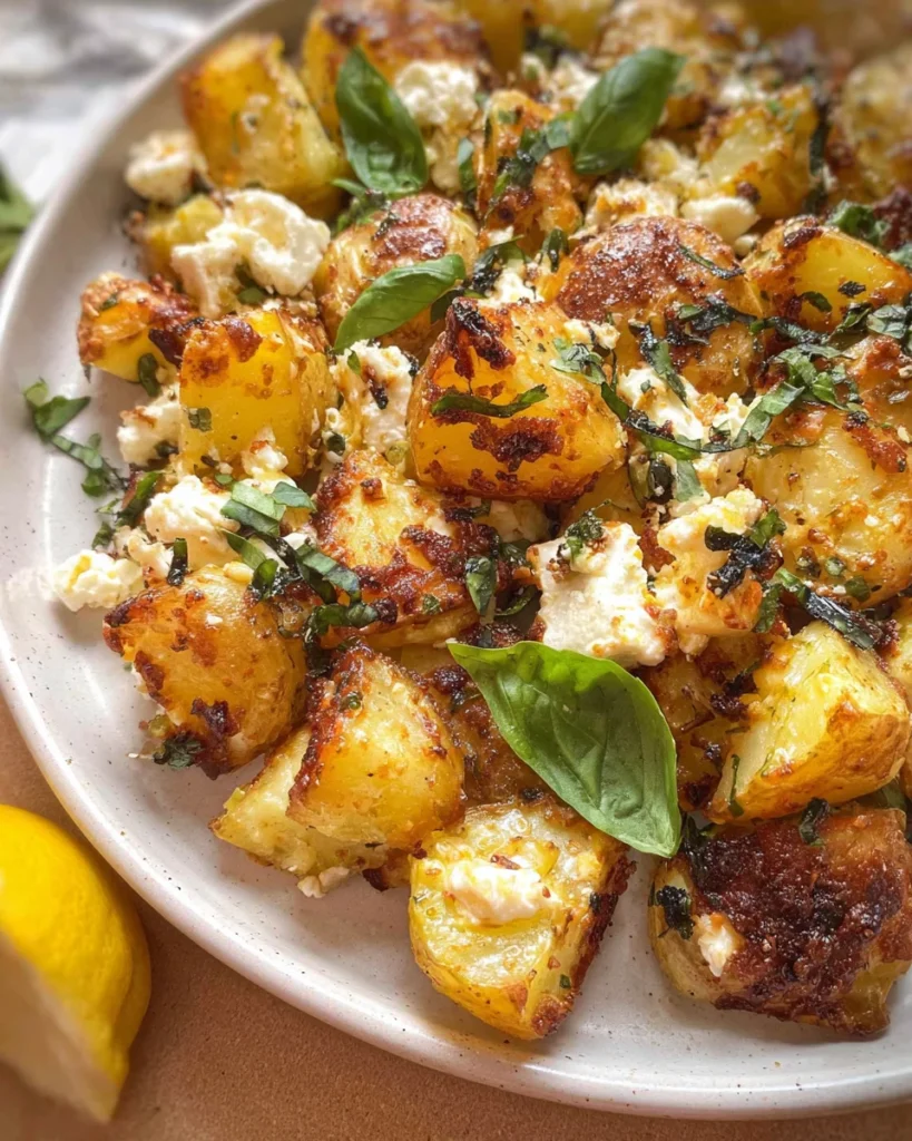 Baked Feta Potatoes