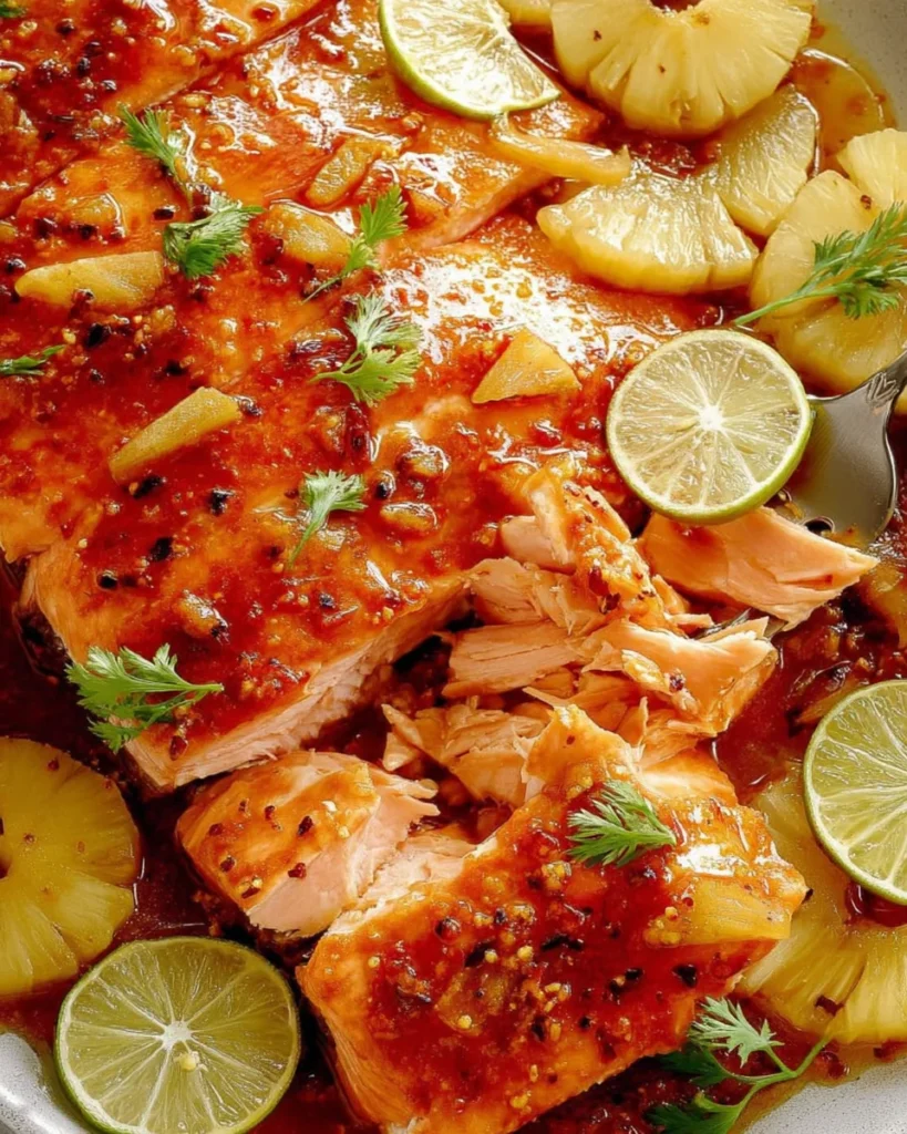 Baked Pineapple Salmon