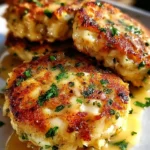 Cheddar Bay Crab Cakes with Lemon Butter Drizzle