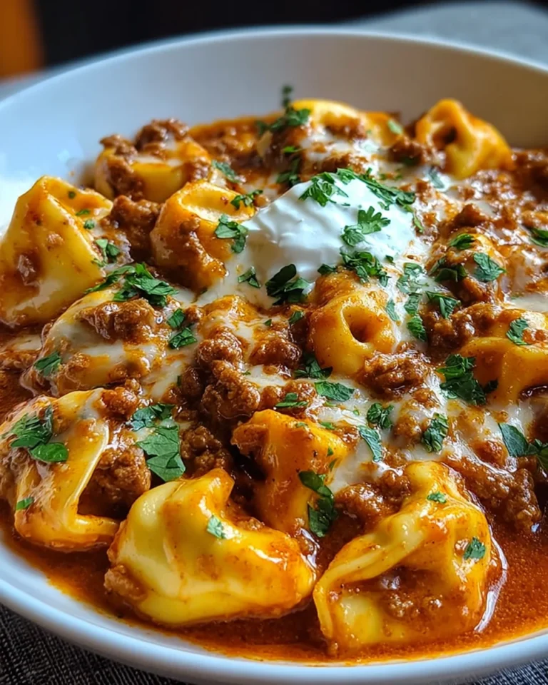Cheesy Beef Enchilada Tortellini