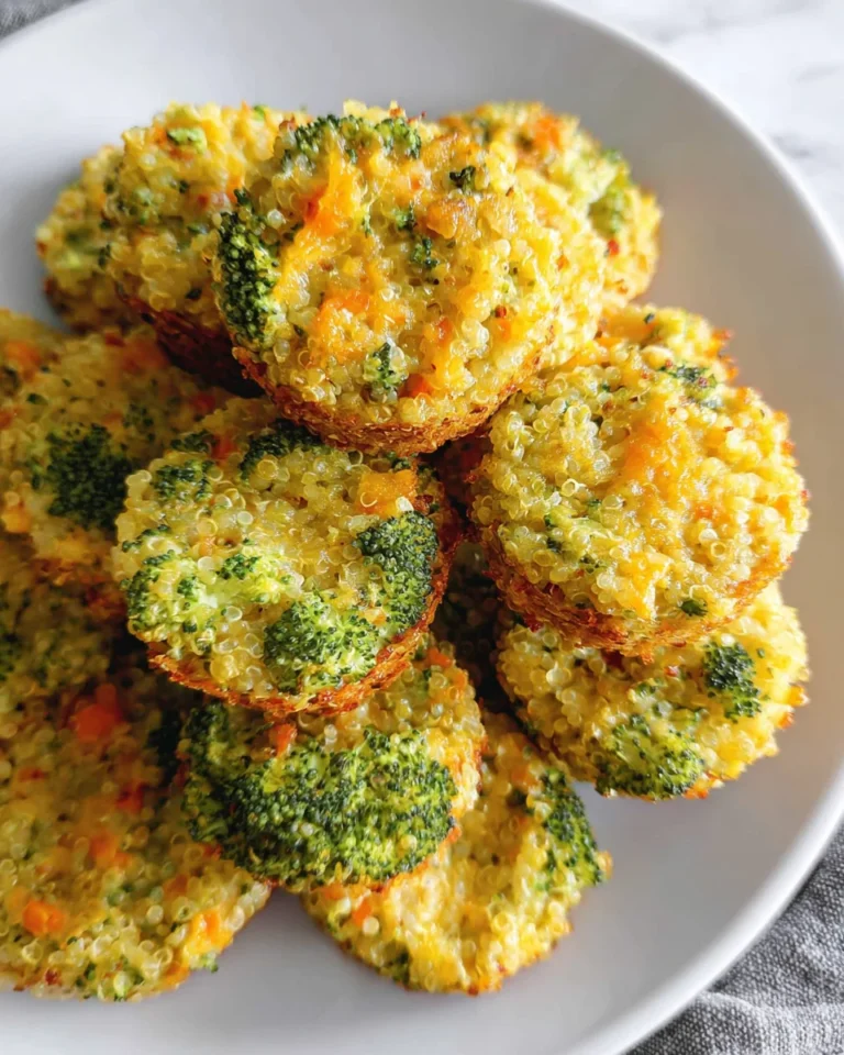 Cheesy Broccoli Quinoa Bites