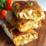 Cheesy Garlic Chicken Wraps