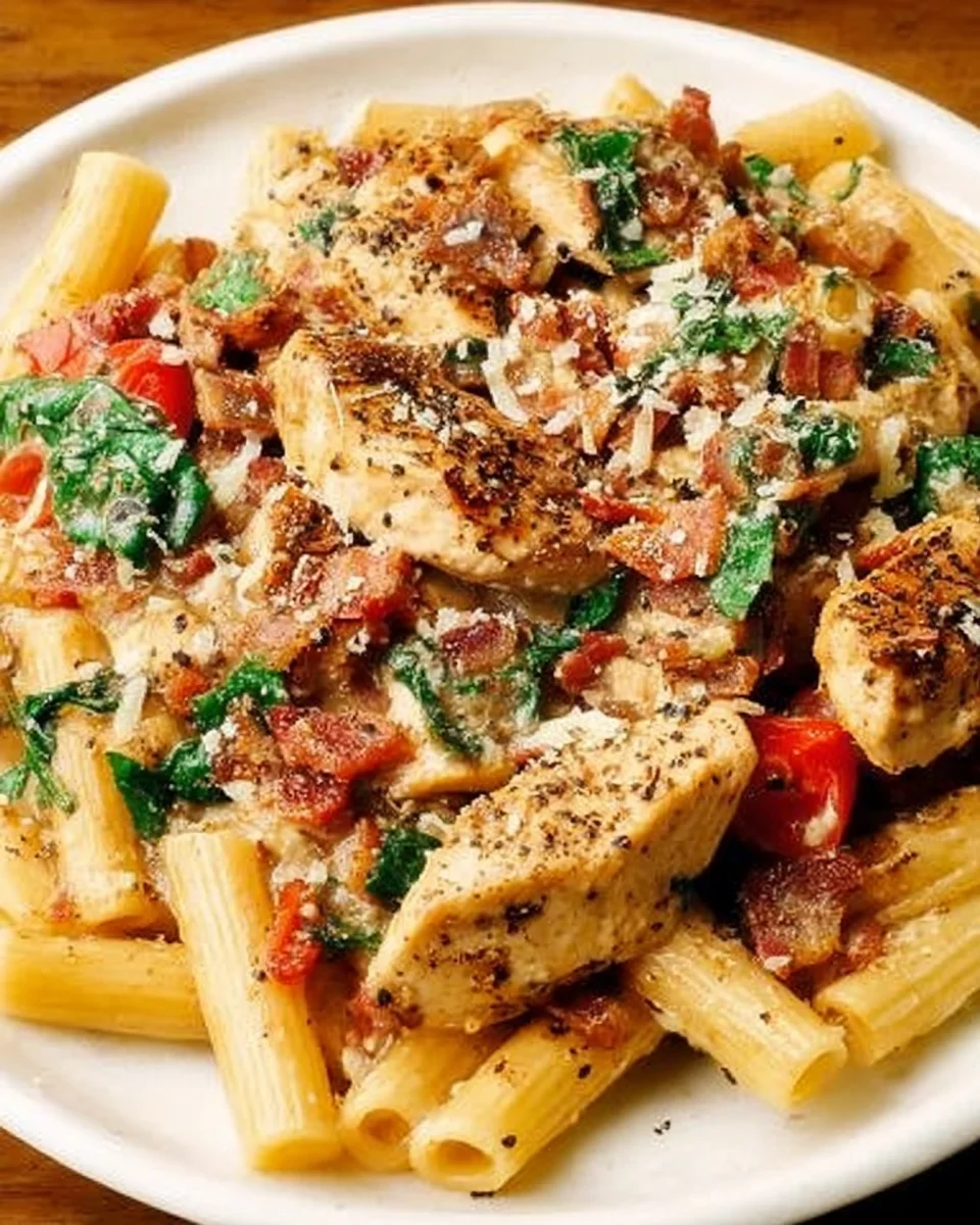 Creamy Chicken Pasta with Bacon