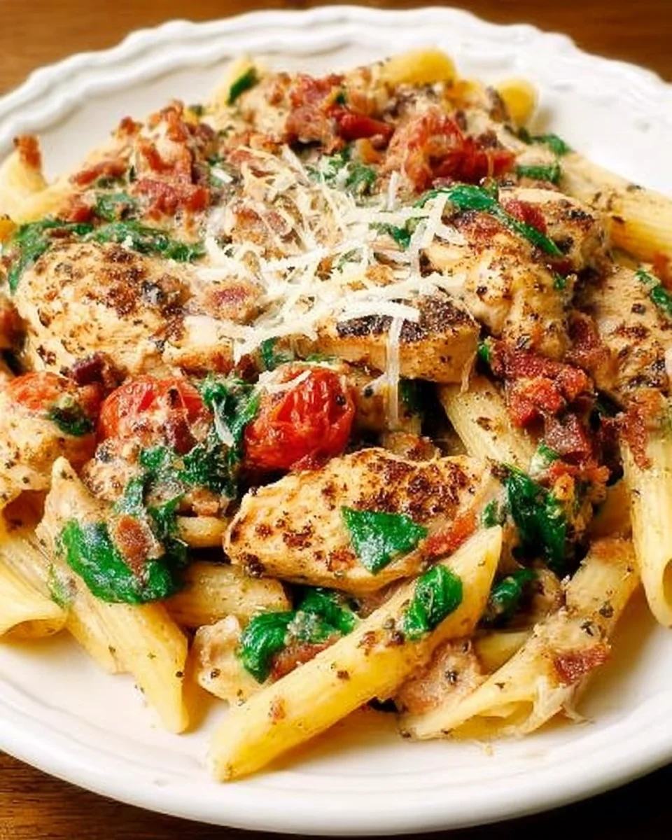 Creamy Chicken Pasta with Bacon 21 Creamy