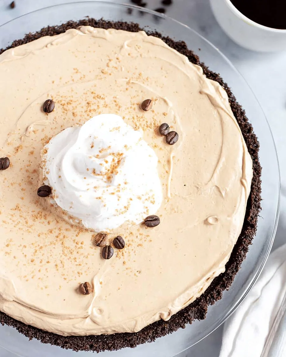 Creamy Coffee Pie Recipe (No Bake, 6 Ingredients) 16 Creamy