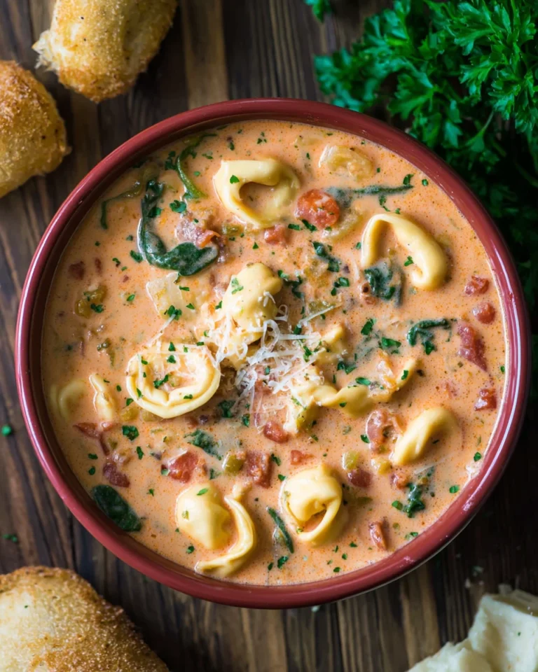 Creamy Tuscan Tortellini Soup