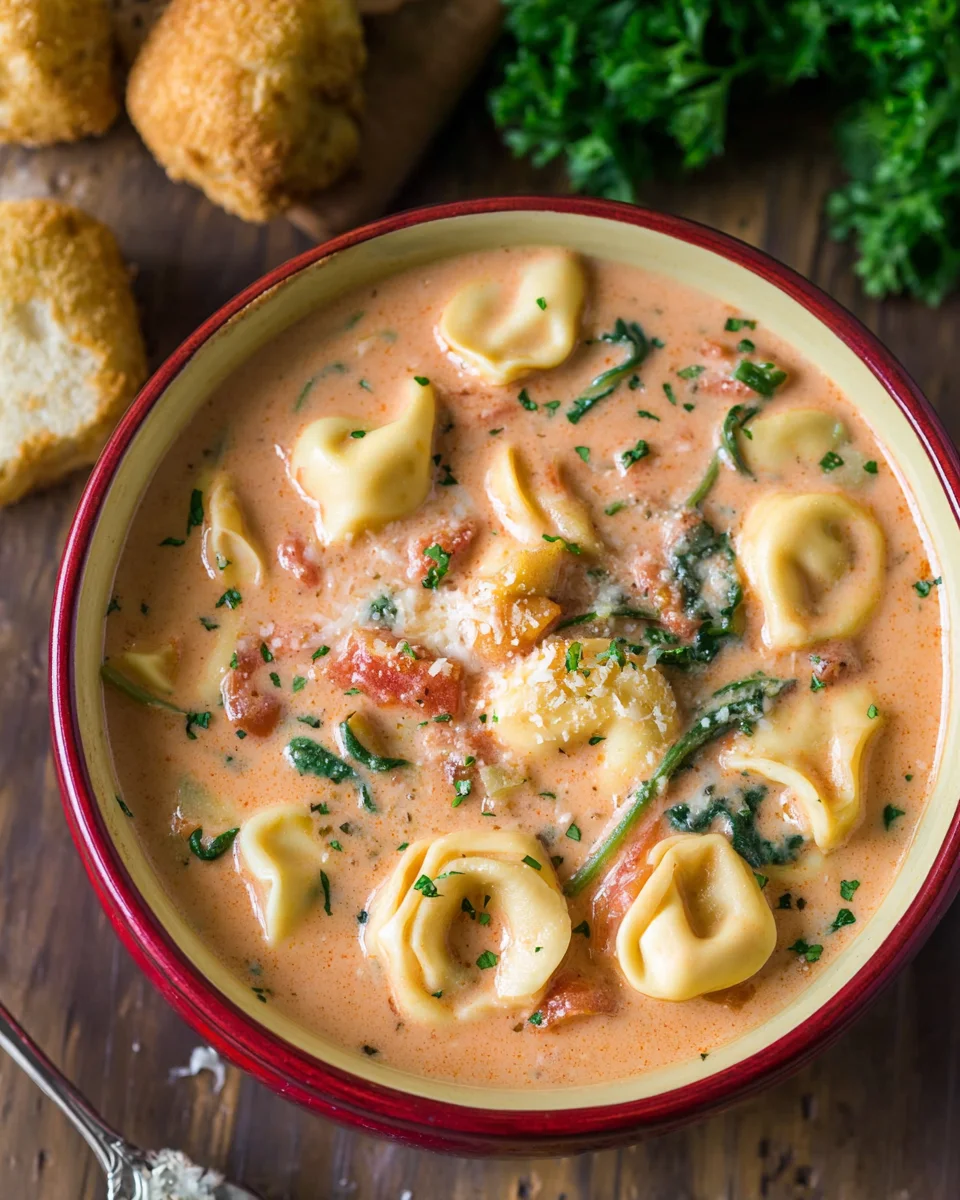 Creamy Tuscan Tortellini Soup 21 Creamy