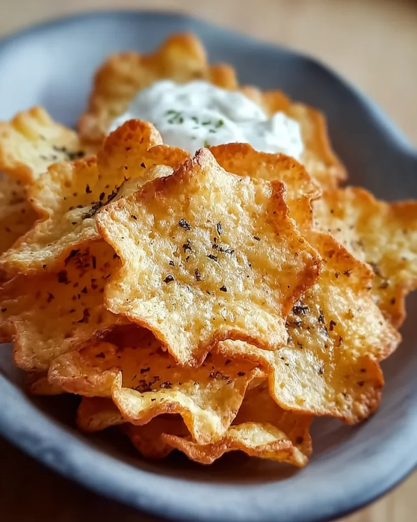 Crispy Cottage Cheese Chips