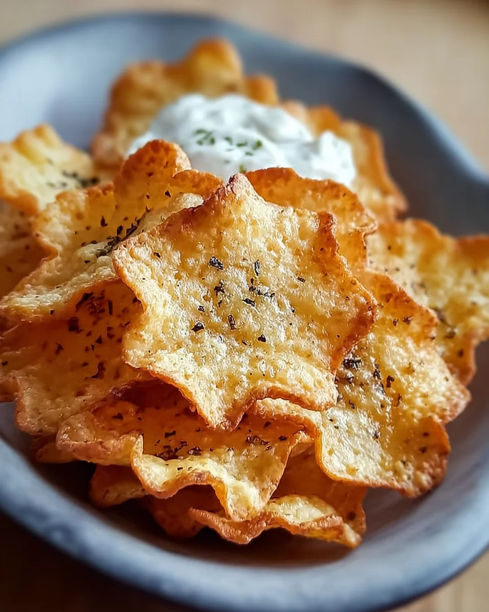 Crispy Cottage Cheese Chips