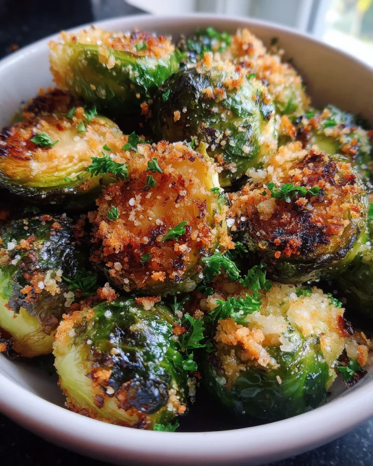 Crispy Parmesan-Crusted Roasted Brussels Sprouts
