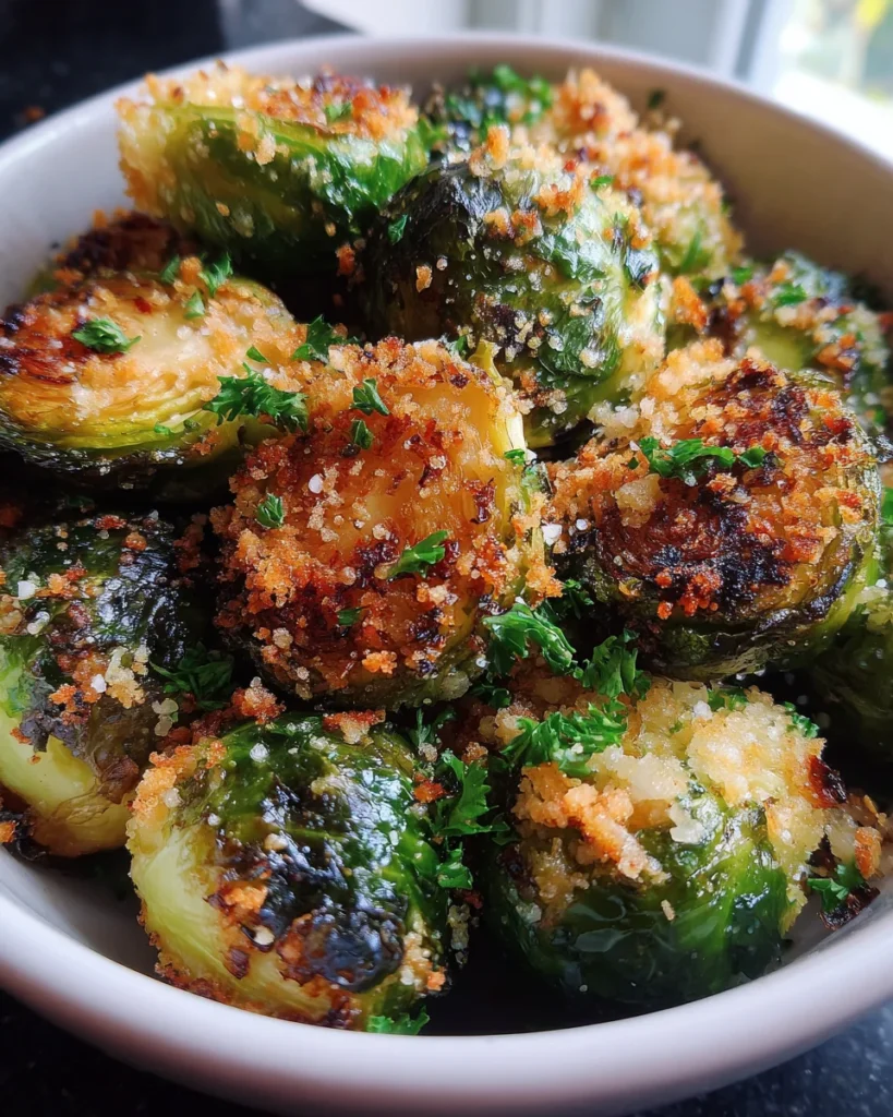 Crispy Parmesan-Crusted Roasted Brussels Sprouts