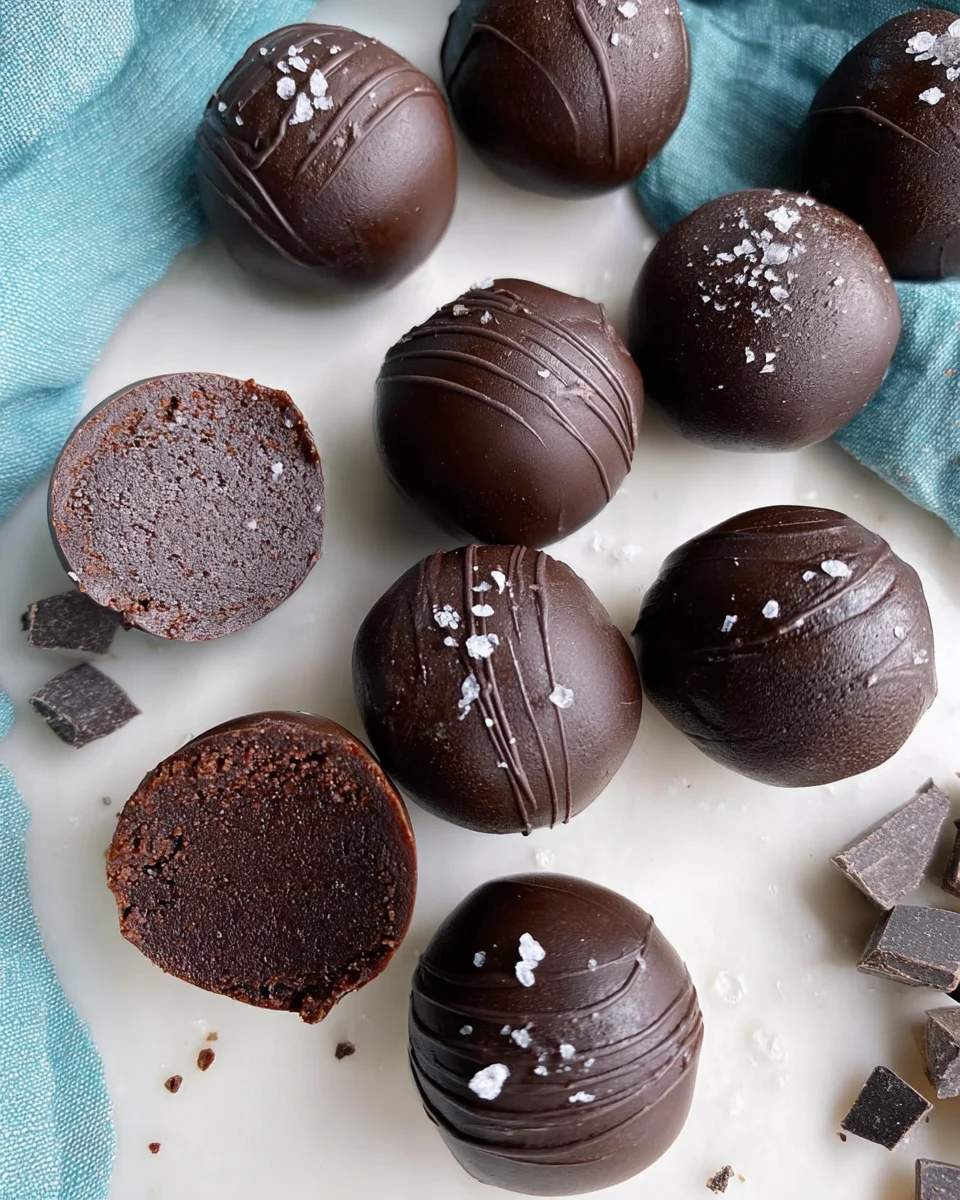 Dark Chocolate Protein Balls (No Bake, Low Carb) 22 Dark