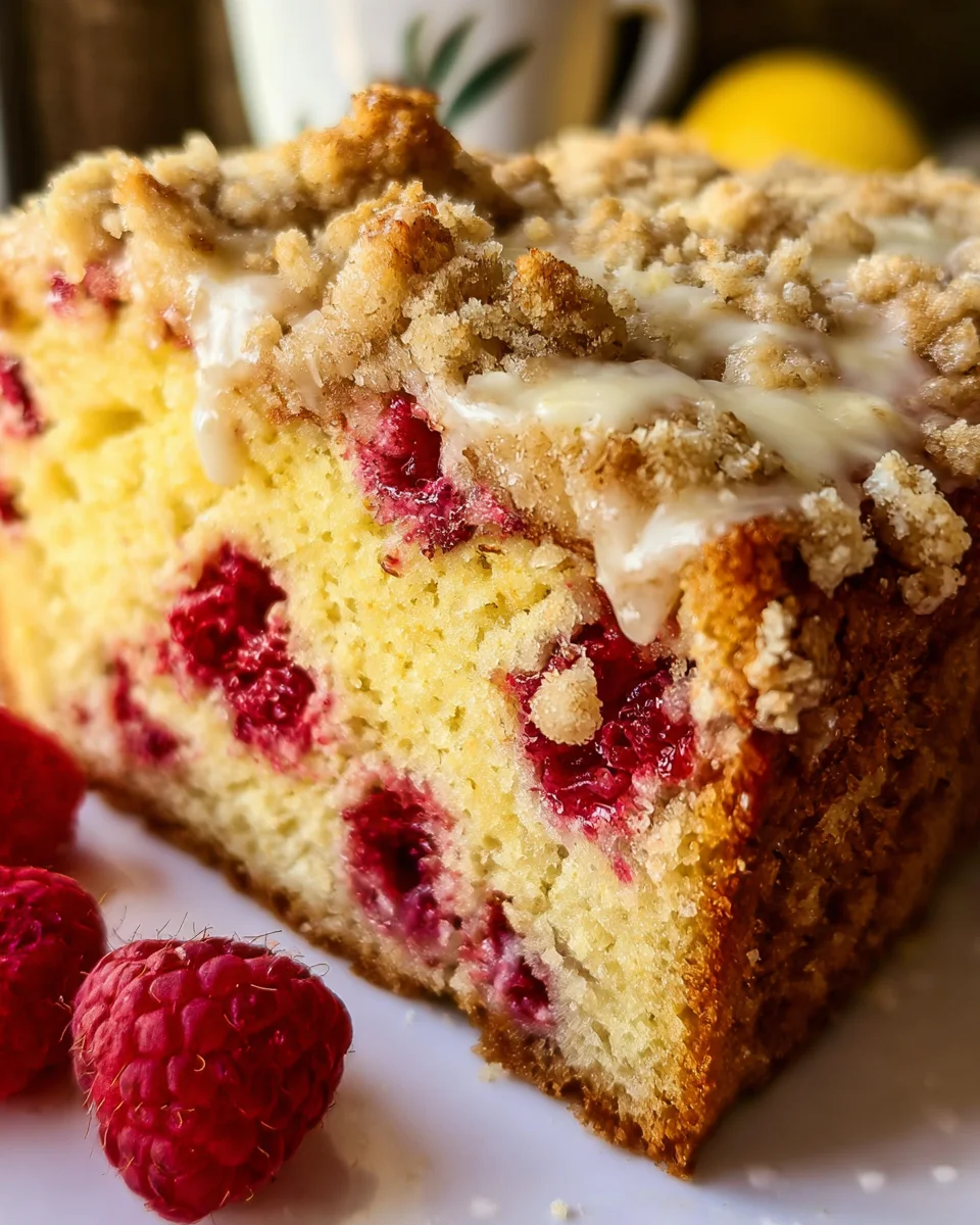 Easy Lemon Raspberry Cake with Crumb Topping 28 Easy