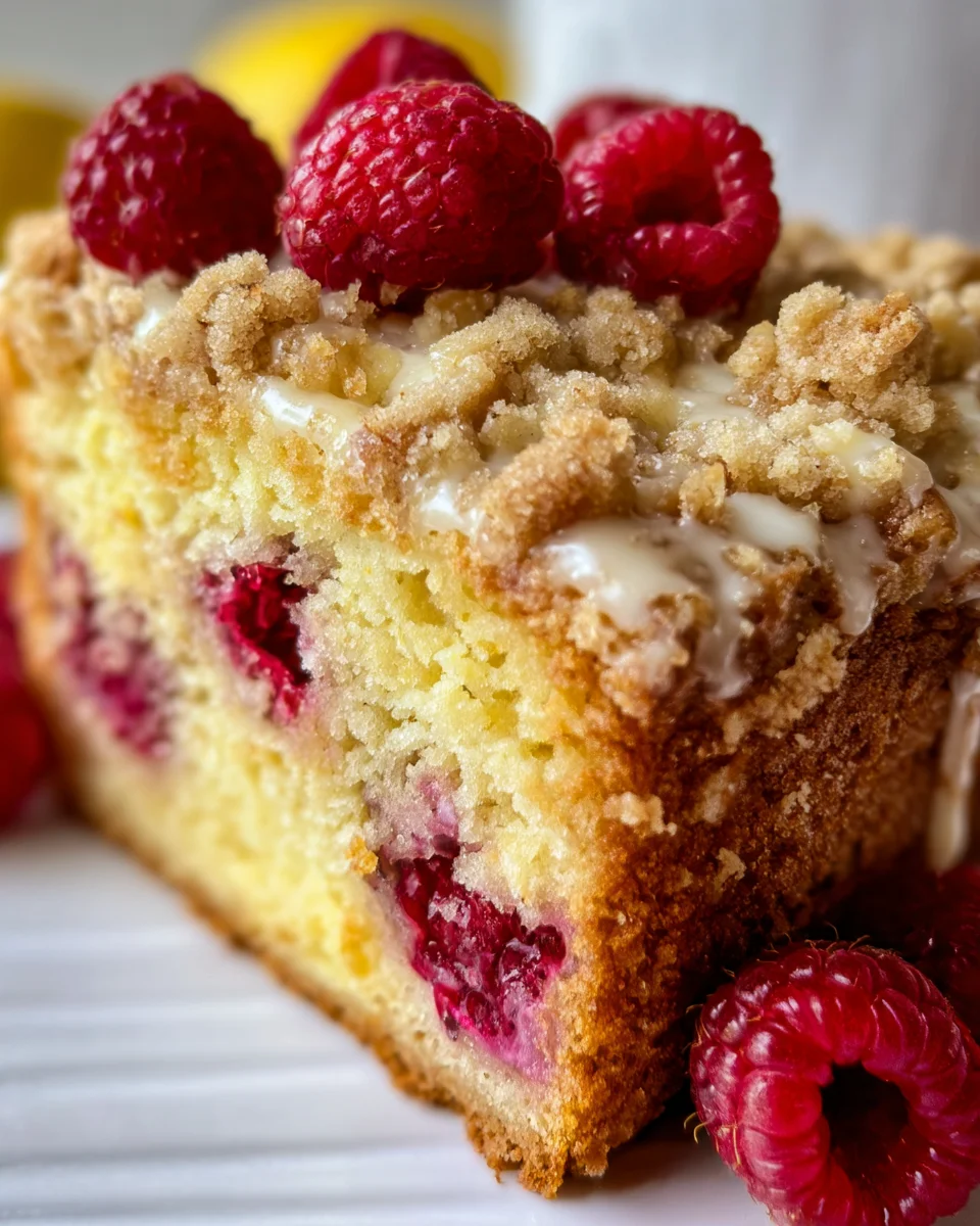 Easy Lemon Raspberry Cake with Crumb Topping 29 Easy