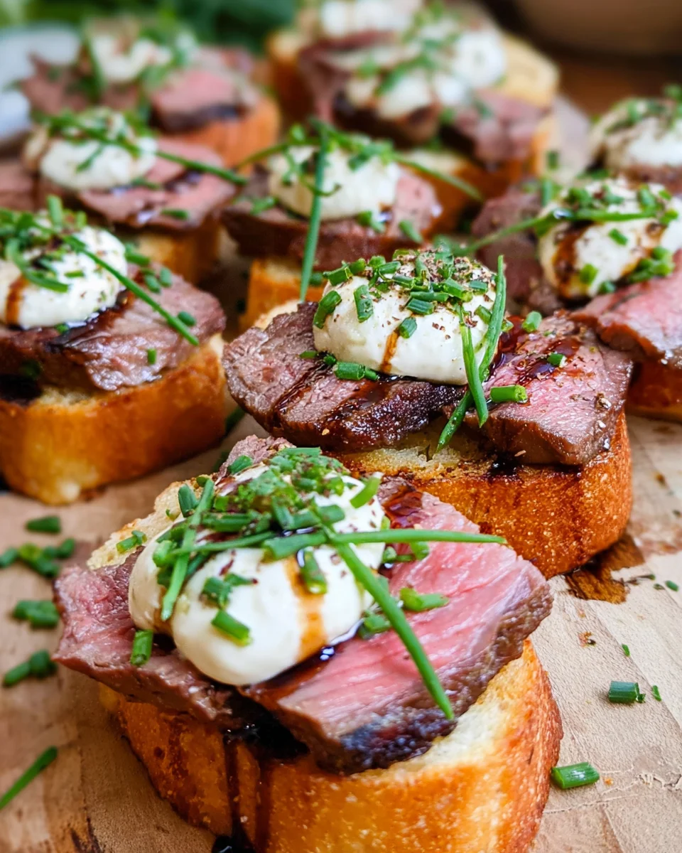 Easy Steak Crostini (with Horseradish Sauce) 18 Easy