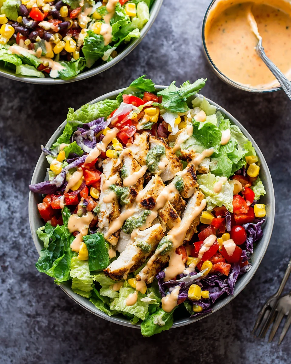 Fiesta Ranch Salad with Salsa Verde Chicken 13 Fiesta