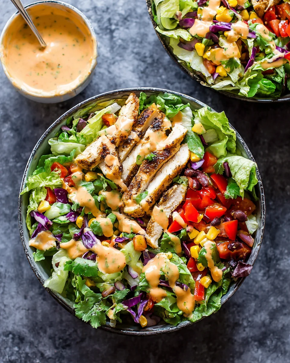 Fiesta Ranch Salad with Salsa Verde Chicken 14 Fiesta