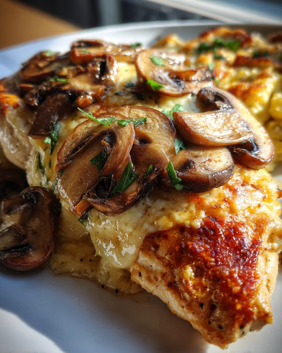 Gouda & Mushroom Stuffed Chicken