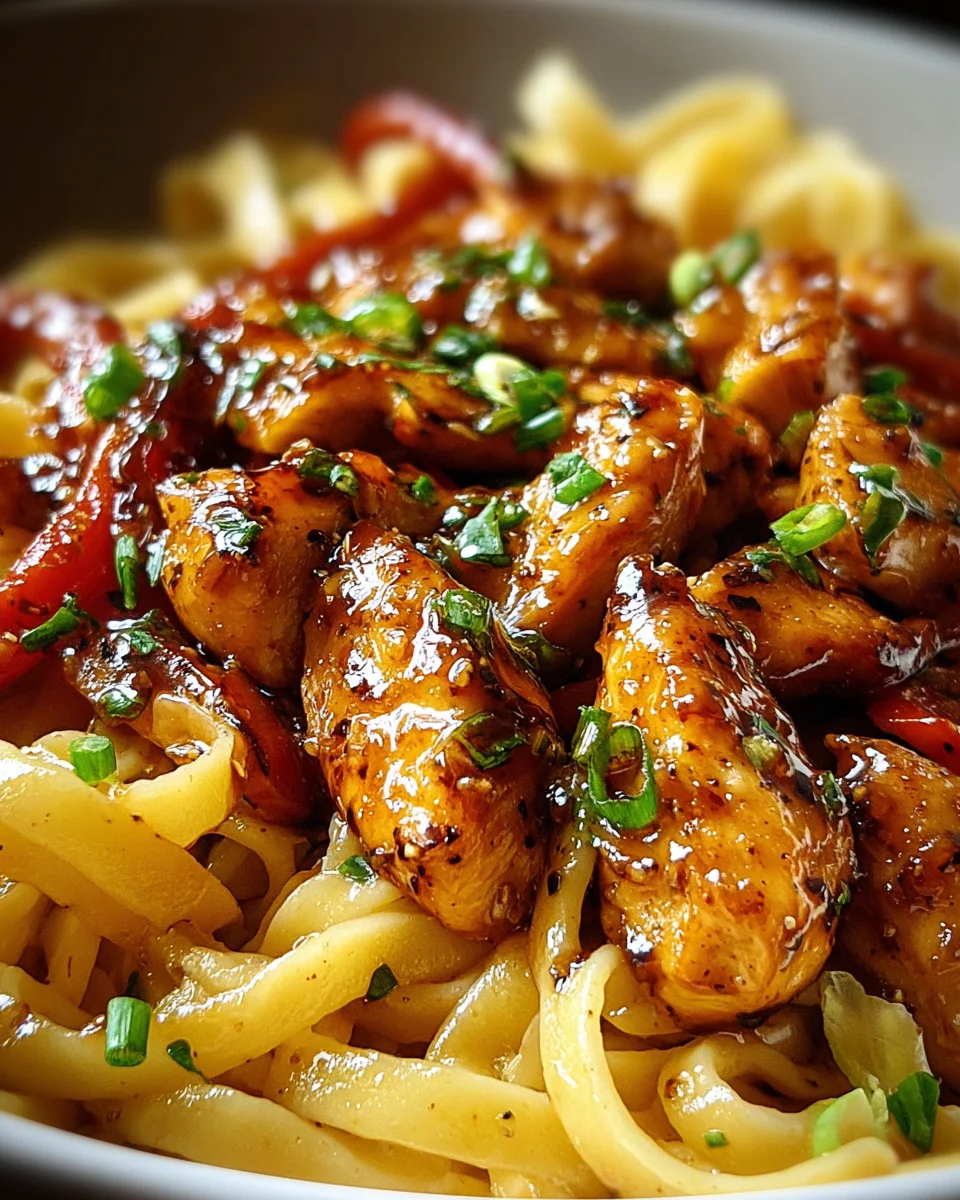 Honey Pepper Chicken Pasta 19 Honey