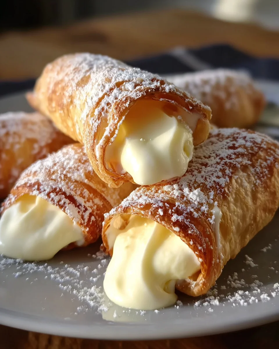 Italian Cream Stuffed Cannoncini 21 Italian