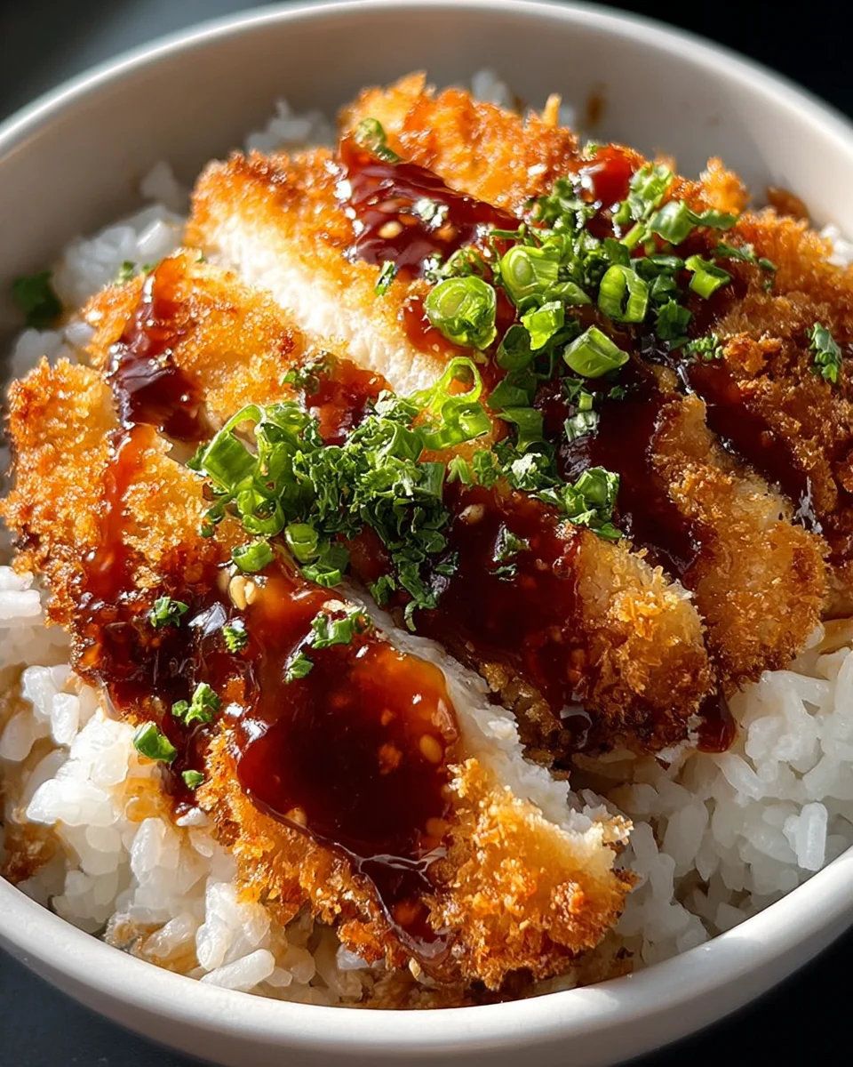 Japanese Katsu Bowls with Tonkatsu Sauce