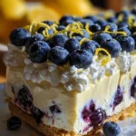 No-Bake Lemon Dazzling Blueberry Cream Cake 21 No-Bake Lemon dazzling Blueberry cream Cake
