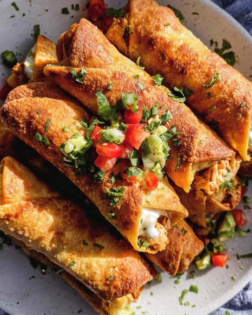 Oven Baked Chicken Taquitos Recipe