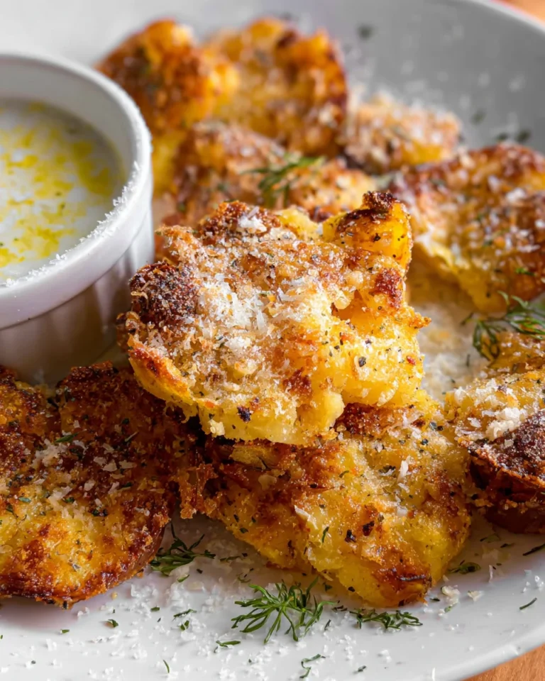 Parmesan Smashed Potatoes
