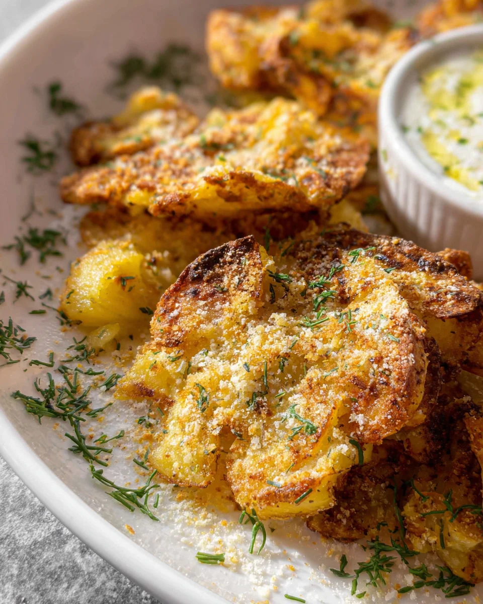 Parmesan Smashed Potatoes 19 Parmesan