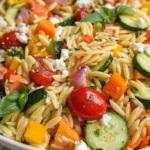 Rainbow Orzo Salad