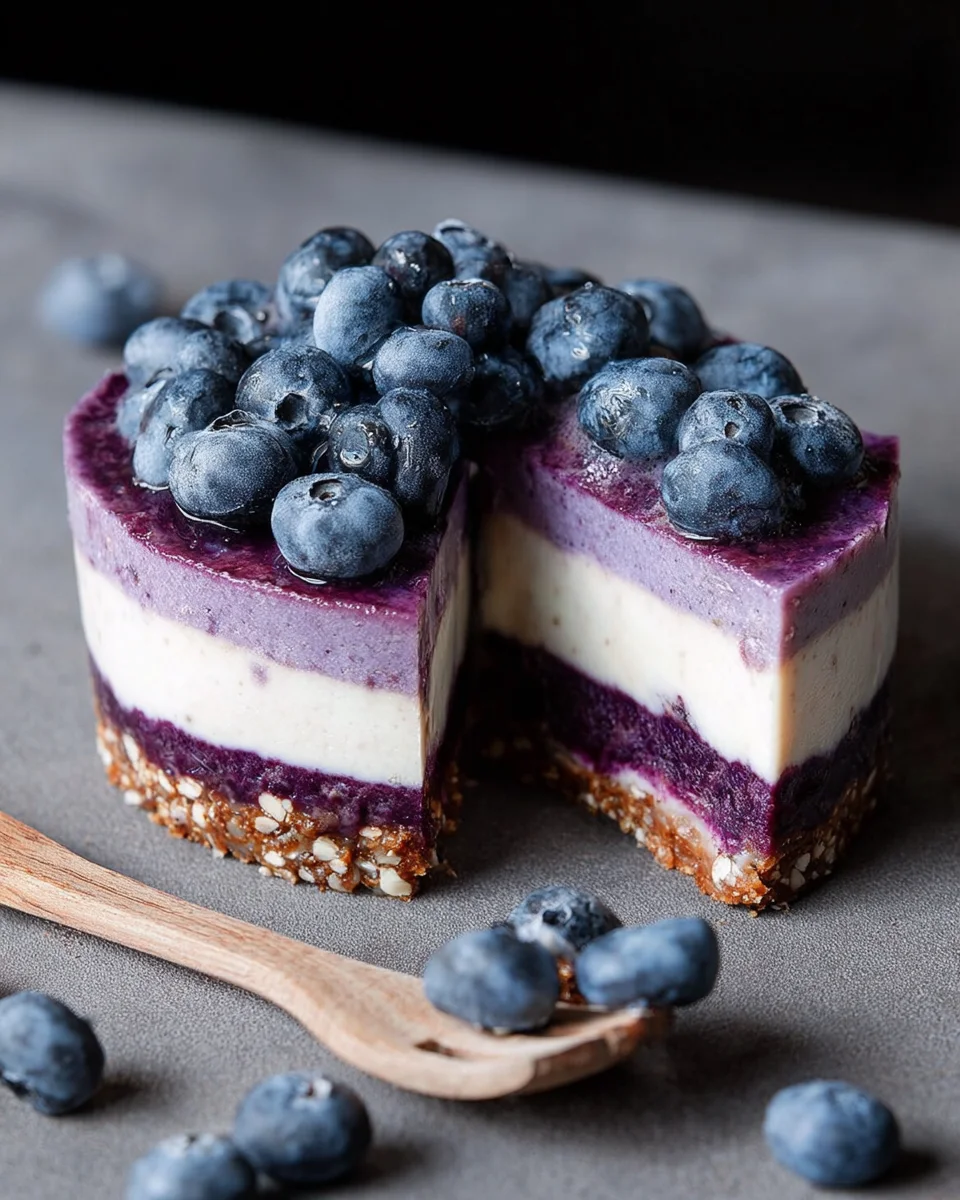 Raw Vegan Blueberry Cheesecake 21 Raw