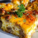 Savory Breakfast Sausage and Cheese Casserole Recipe