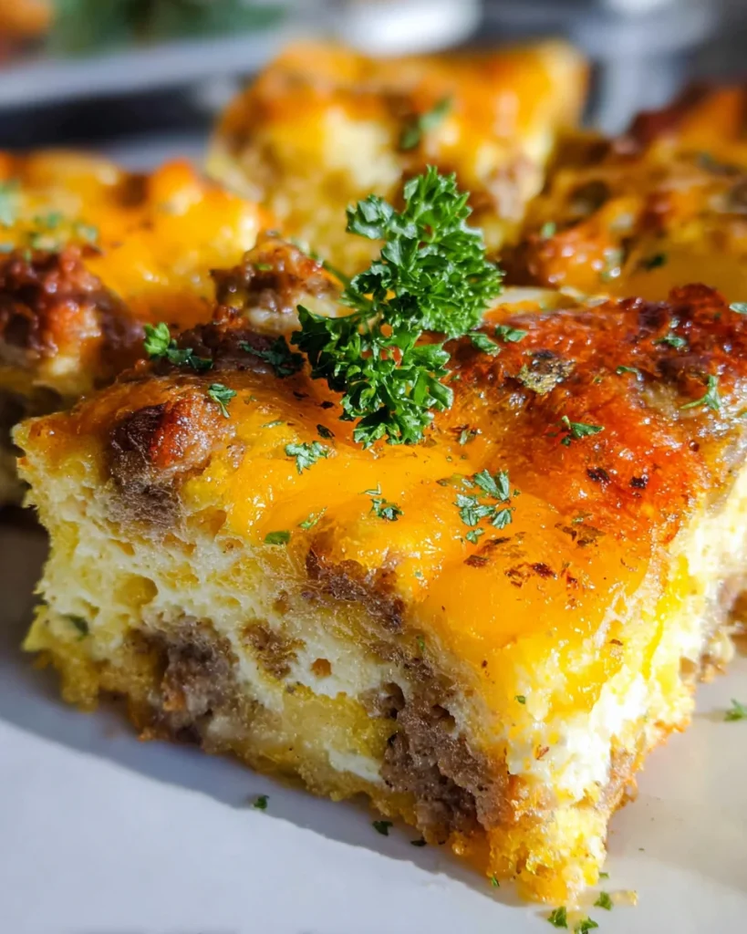 Savory Breakfast Sausage and Cheese Casserole Recipe
