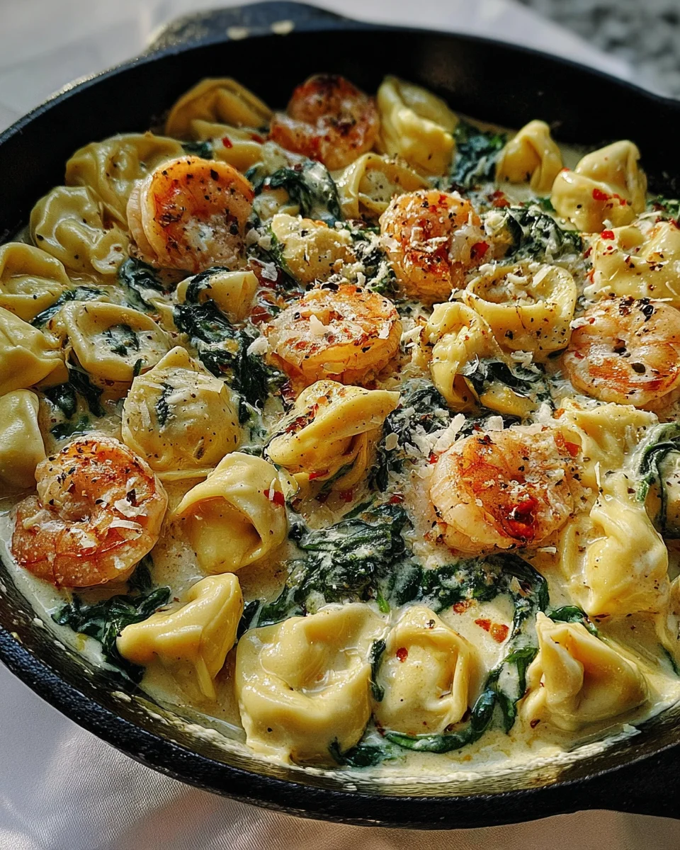 Shrimp Tortellini with Garlic Sauce 20 Shrimp