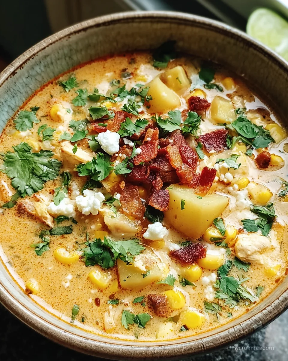 Slow Cooker Mexican Street Corn Soup