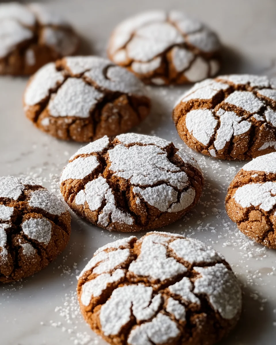 Soft and Spiced Gingerbread Crinkle Cookies 25 Soft