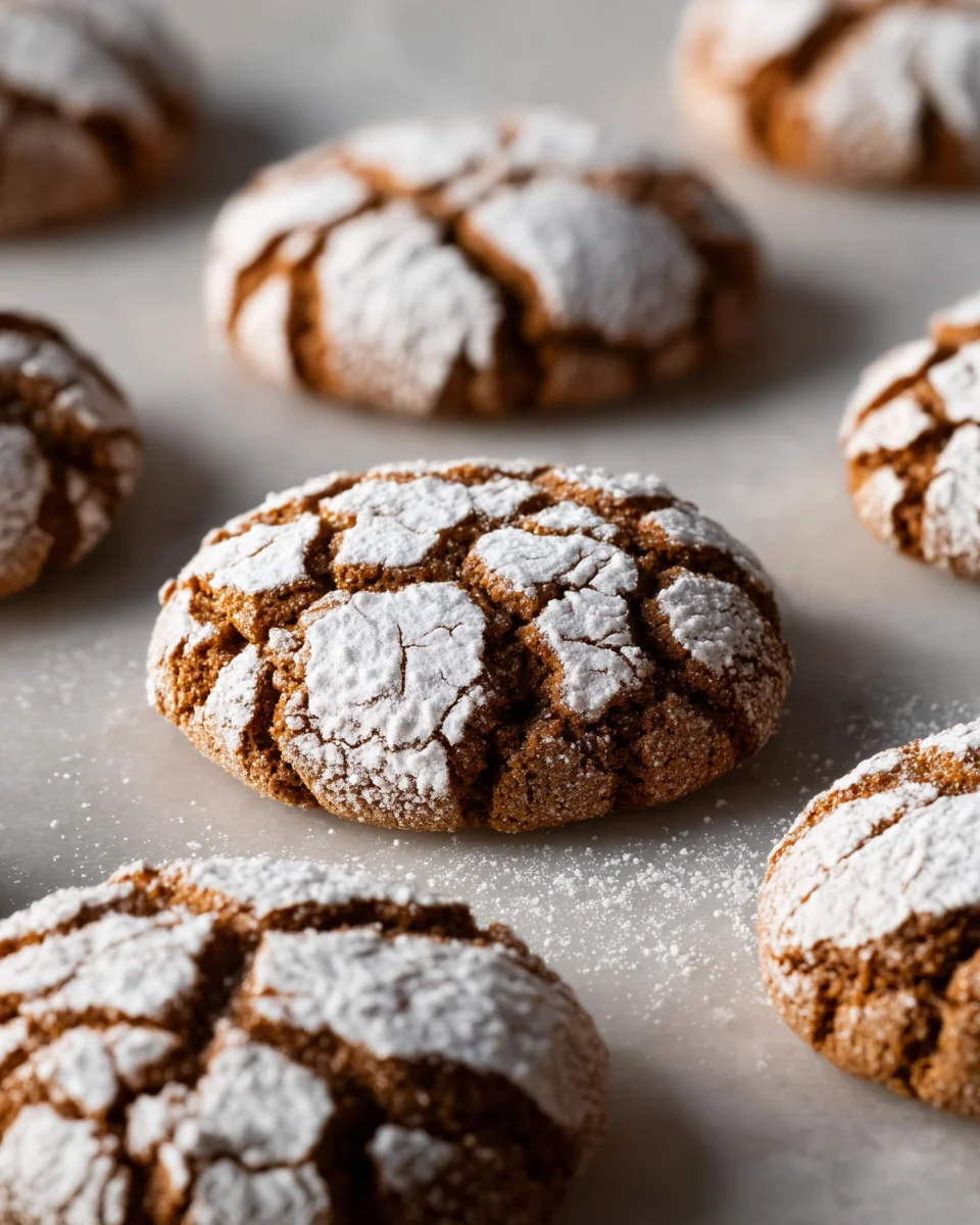 Soft and Spiced Gingerbread Crinkle Cookies 26 Soft