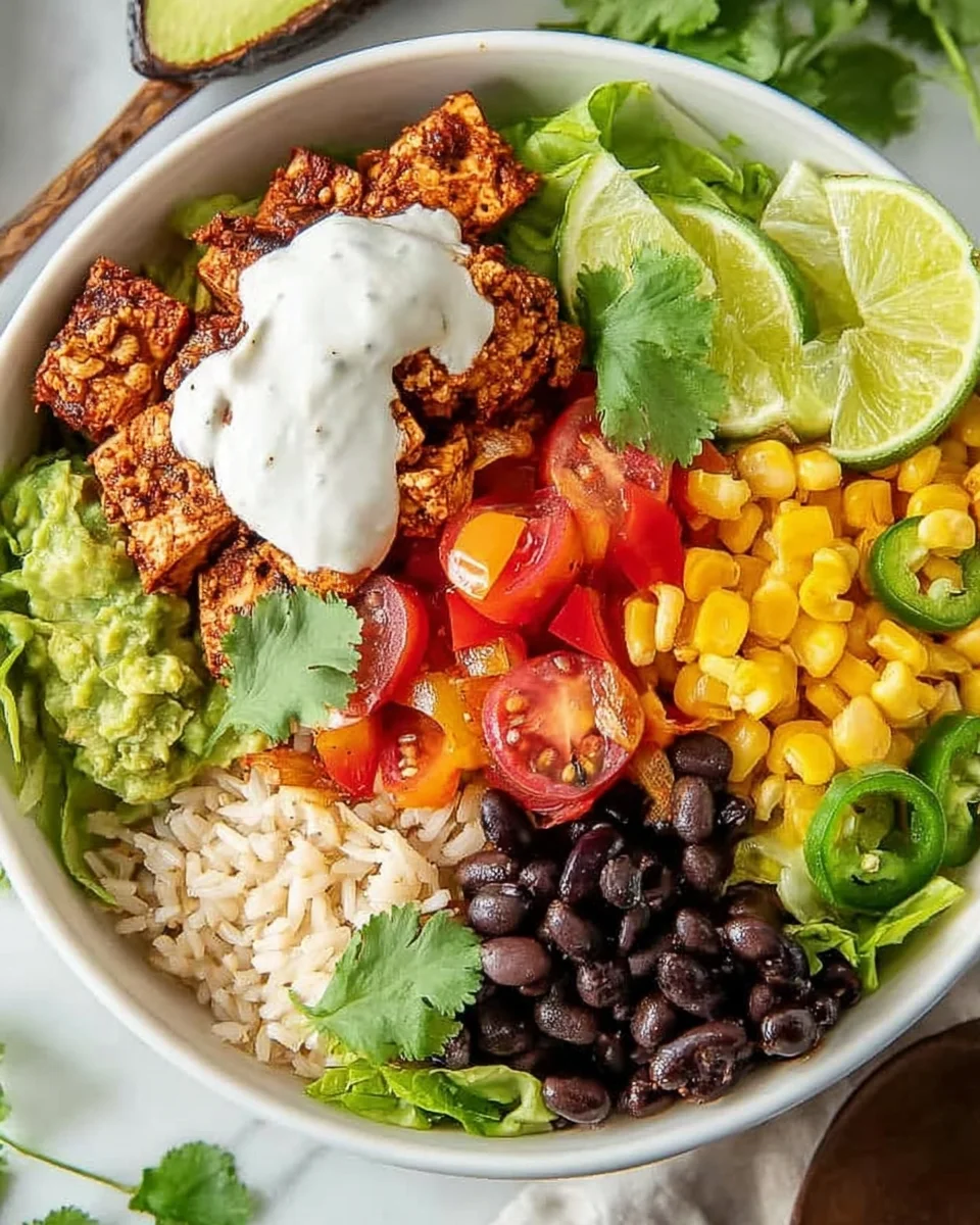 Spicy Baked Tofu Burrito Bowl 28 Spicy Baked Tofu Burrito Bowl