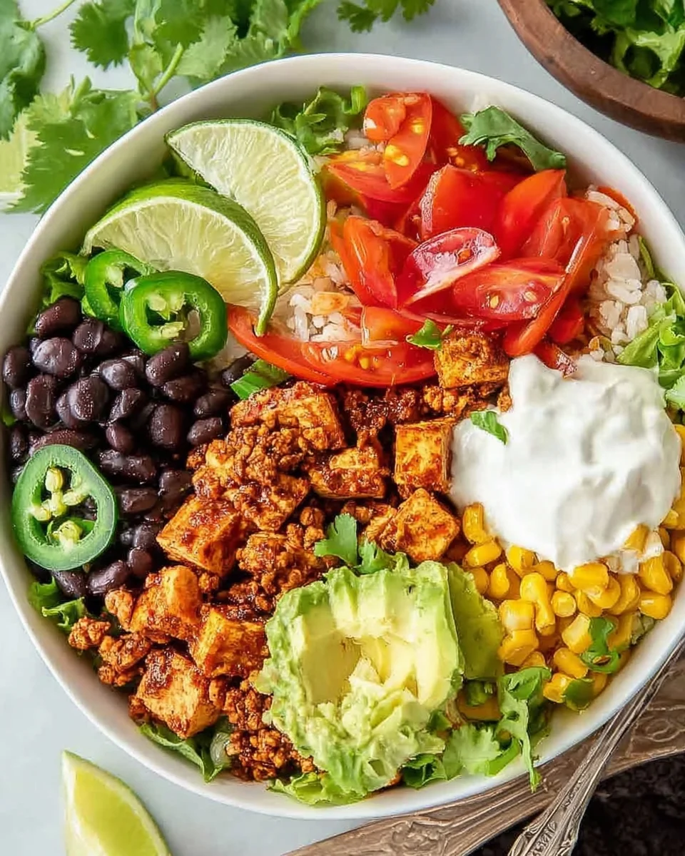 Spicy Baked Tofu Burrito Bowl 25 Spicy
