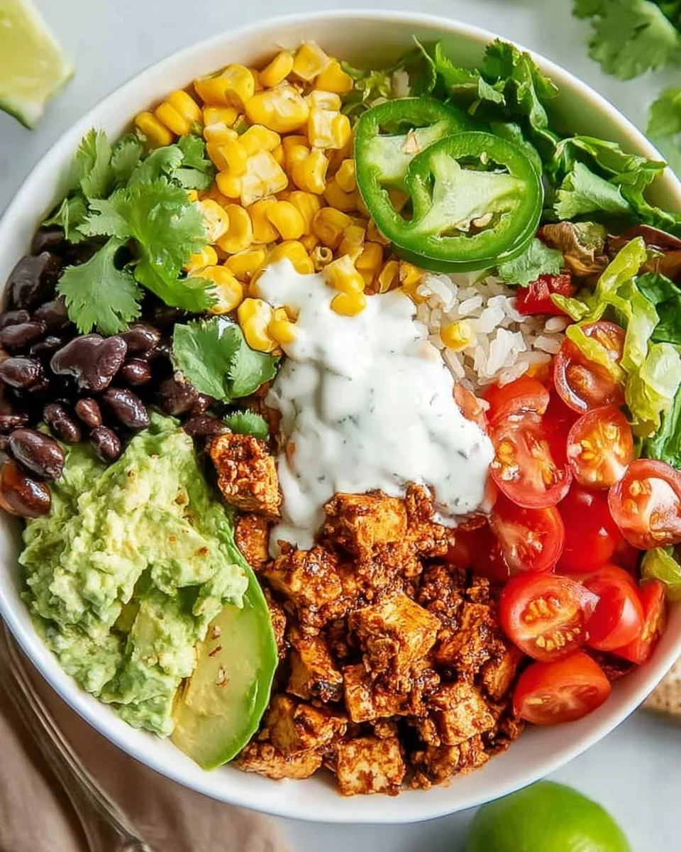 Spicy Baked Tofu Burrito Bowl 26 Spicy
