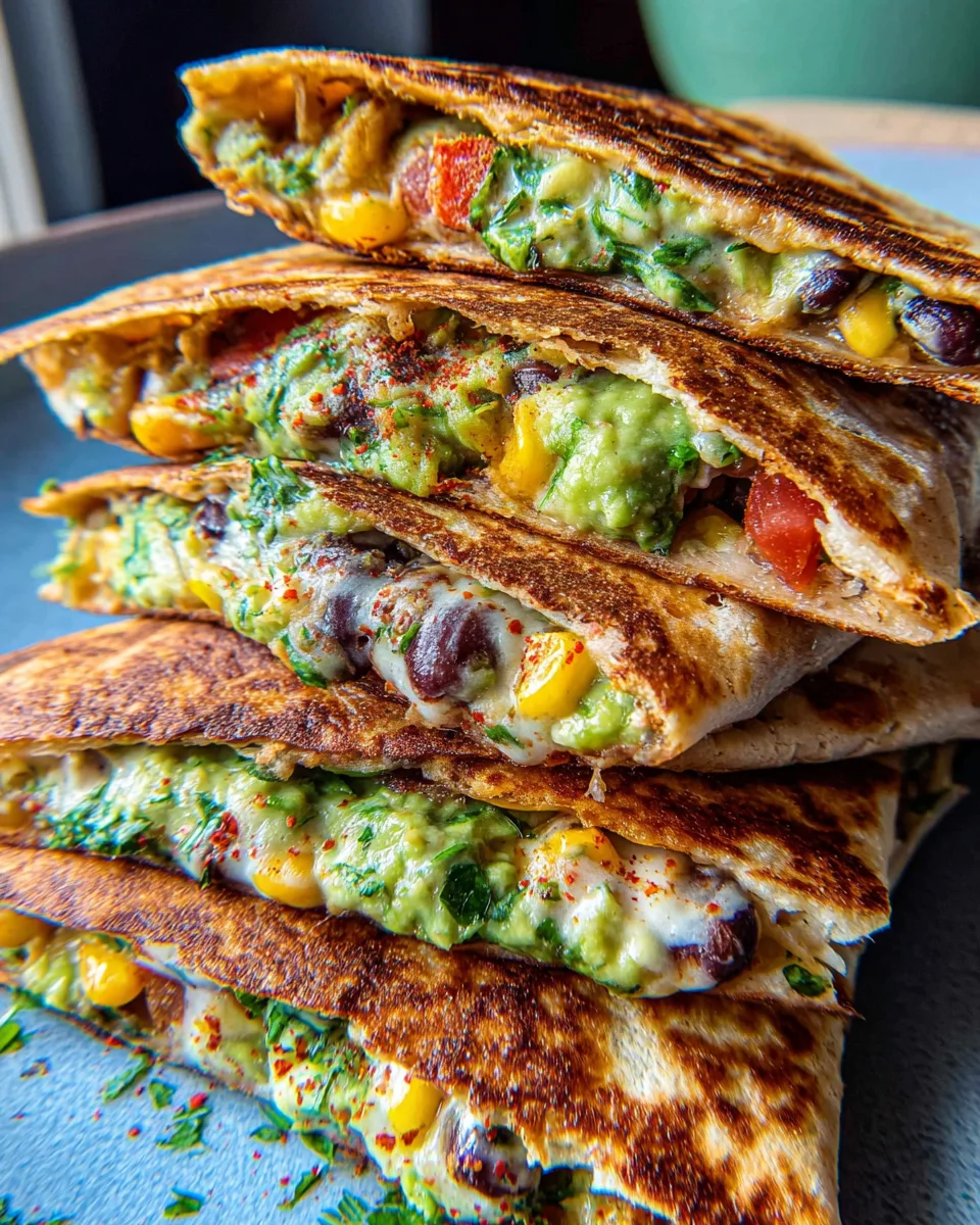 Vegan Quesadillas with Black Beans and Avocado 20 Vegan