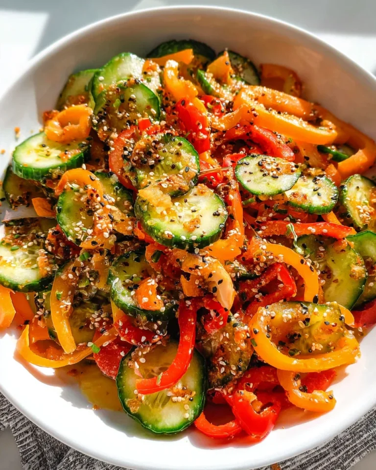 Viral Cucumber Pepper Salad