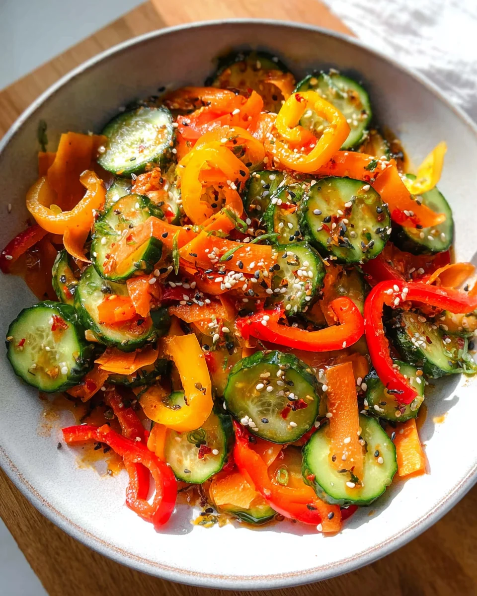 Viral Cucumber Pepper Salad 16 Viral