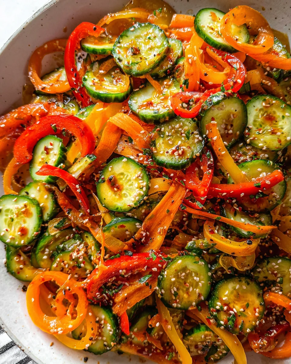 Viral Cucumber Pepper Salad 17 Viral