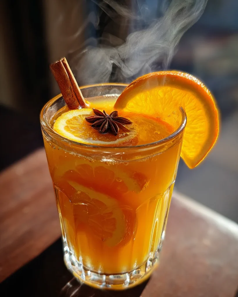 Warm Cinnamon Orange Delight Mocktail Recipe