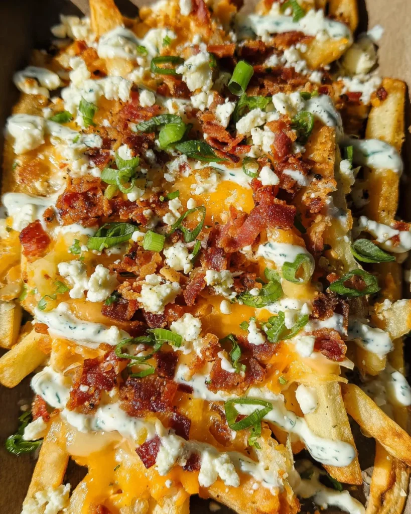Bacon Cheese Fries with Ranch