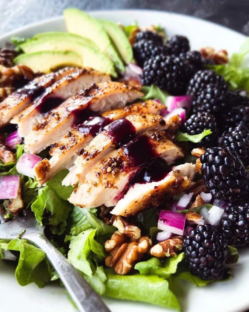 Blackberry Balsamic Chicken Salad