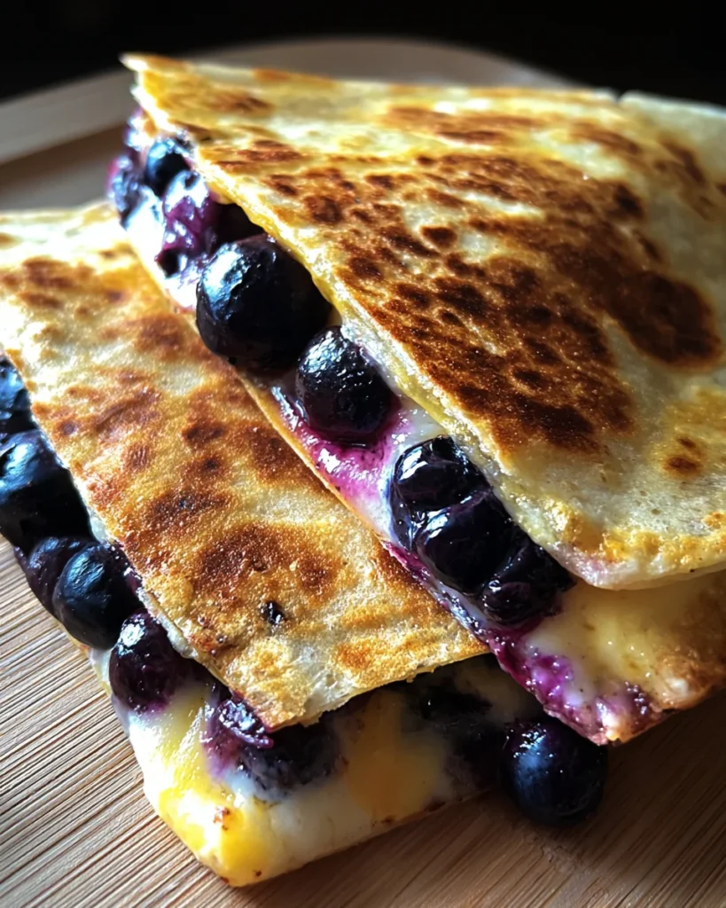 Blueberry Breakfast Quesadilla