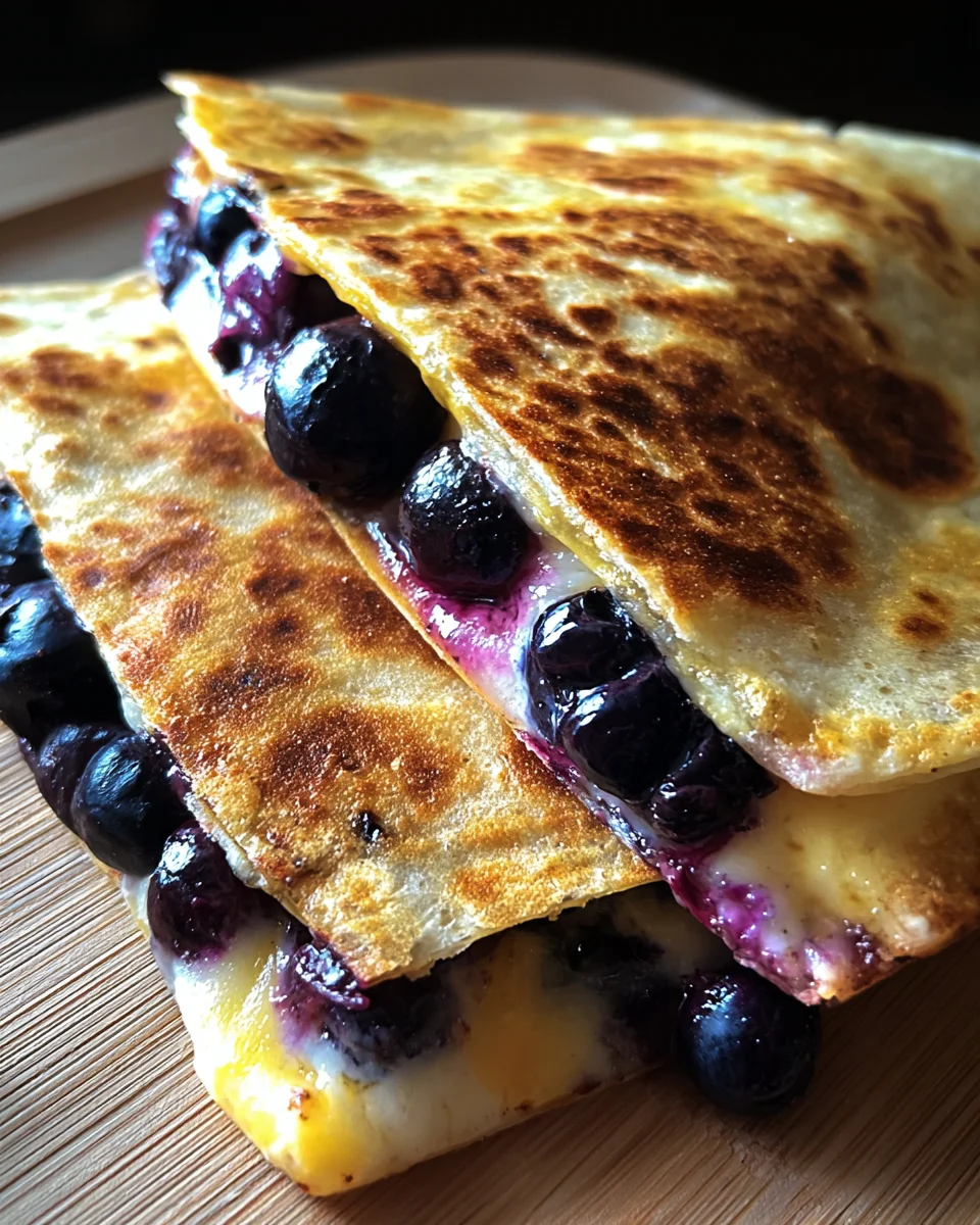 Blueberry Breakfast Quesadilla